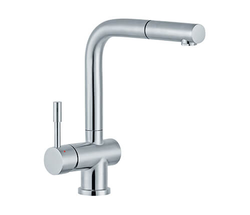 Bat. STH za sudoperu 2 cevi sa izvlacnim tušem ROSAN - Steel